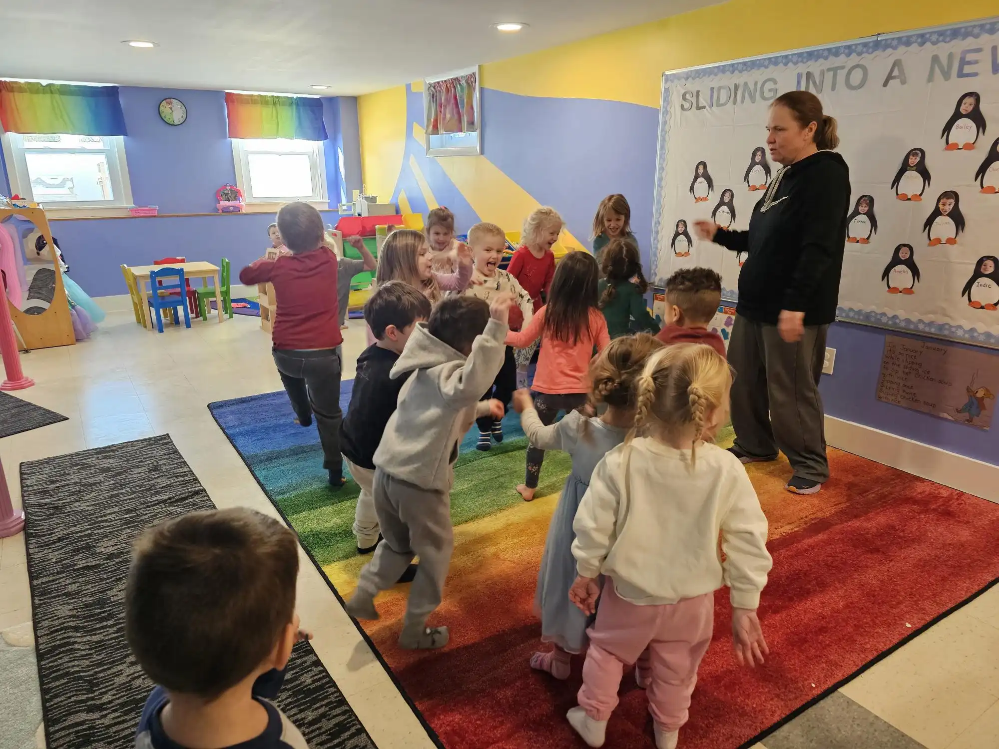 Children happily playing at Hurney's Daycare